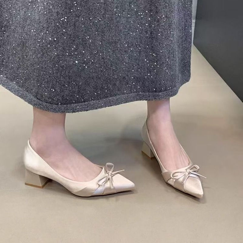 Women'S Fashion Shoes - Scarpe singole retrò di media lunghezza
