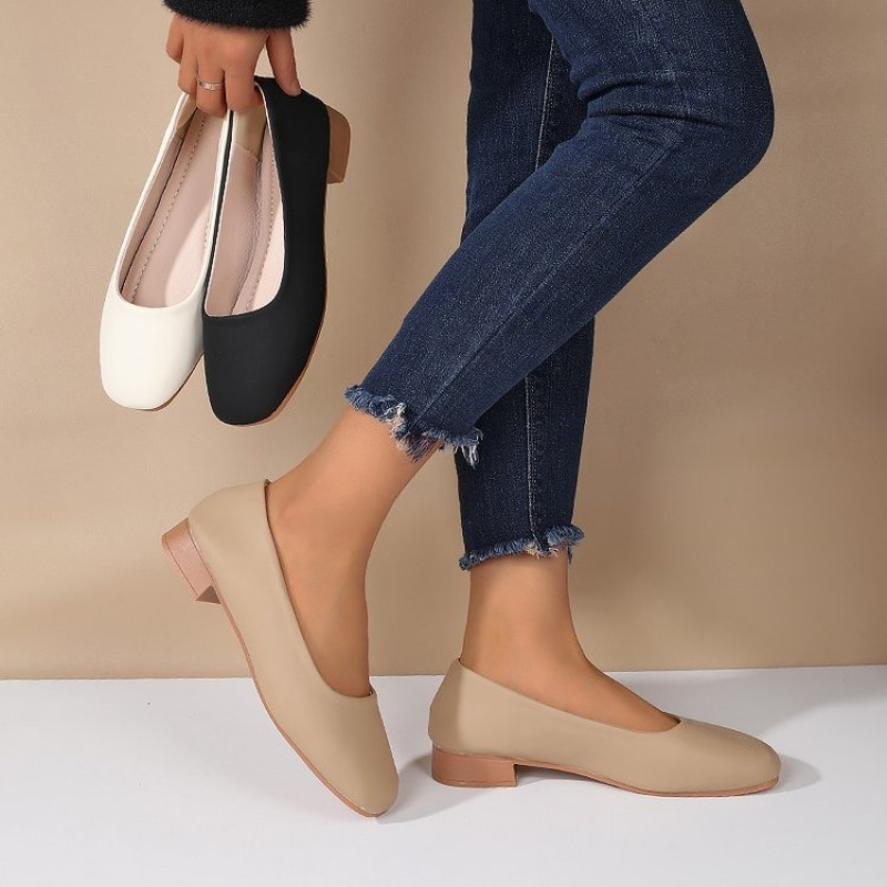 Women'S Fashion Shoes - Scarpe Slip-On in Morbida Pelle con