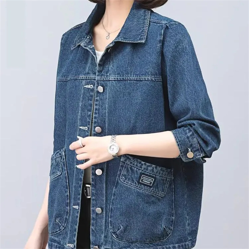 Women'S Fashion Denim Jacket - Cappotto di jeans da donna 2025