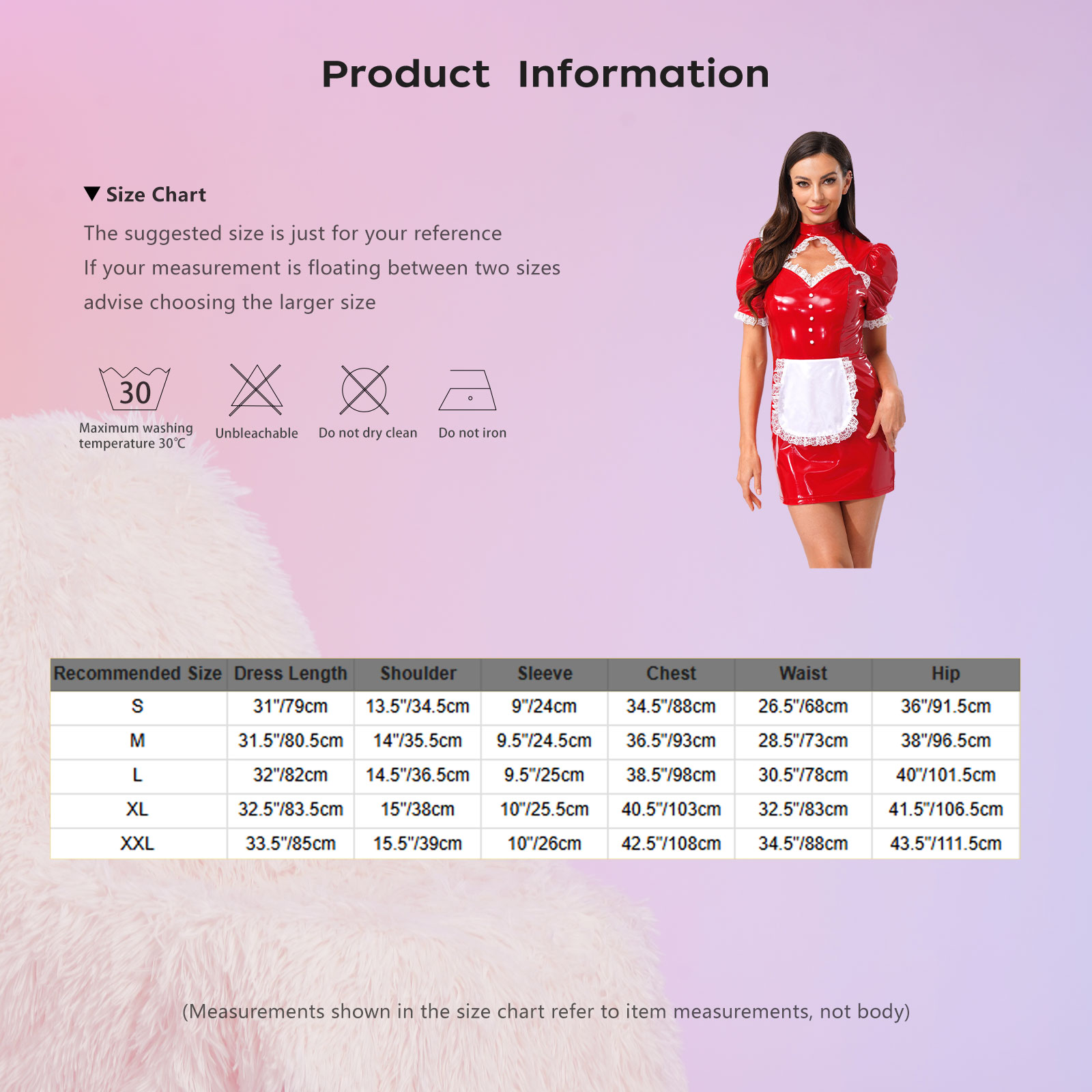 Bodycon Dress Women - Costume da Cameriera Francese per Donna,