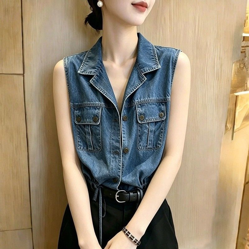 Women'S Fashion Denim Jacket - Camicia in denim super bella da