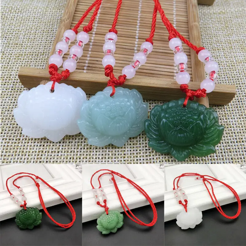 Women'S Fashion Jewellery - Giada Verde naturale di Loto Borda