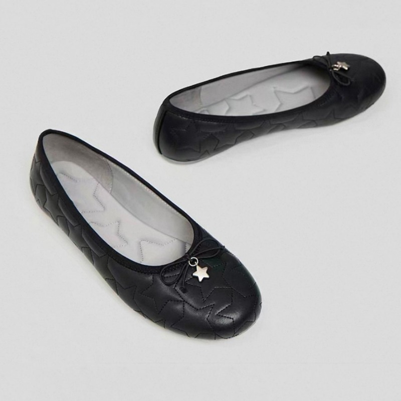 Women'S Fashion Shoes - Scarpe da Balletto con Fiocchi -