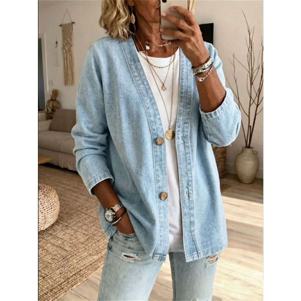 Cardigan in Denim da Donna per - Women'S Fashion Denim Jacket recensione e prezzo