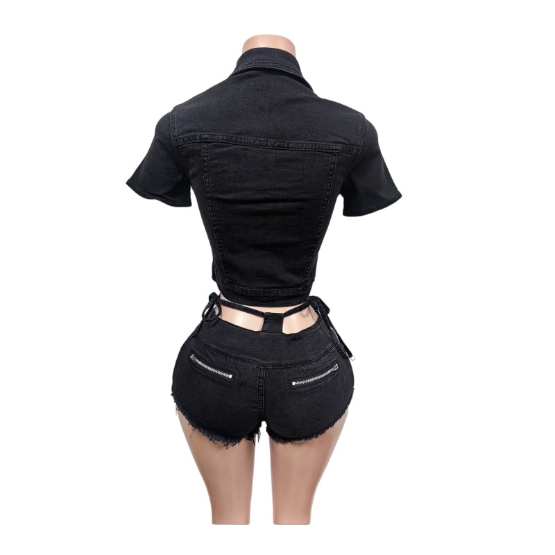 Completo Sexy in Denim 2 Pezzi - Women'S Fashion Denim Jacket recensione e prezzo