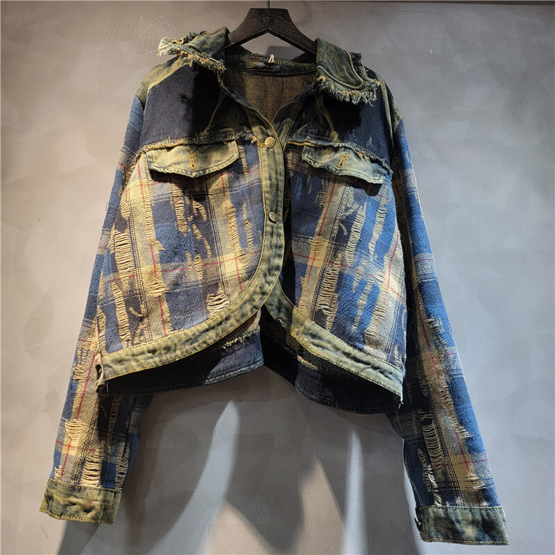 WTHT Moda Donna Patchwork irre - Women'S Fashion Denim Jacket recensione e prezzo
