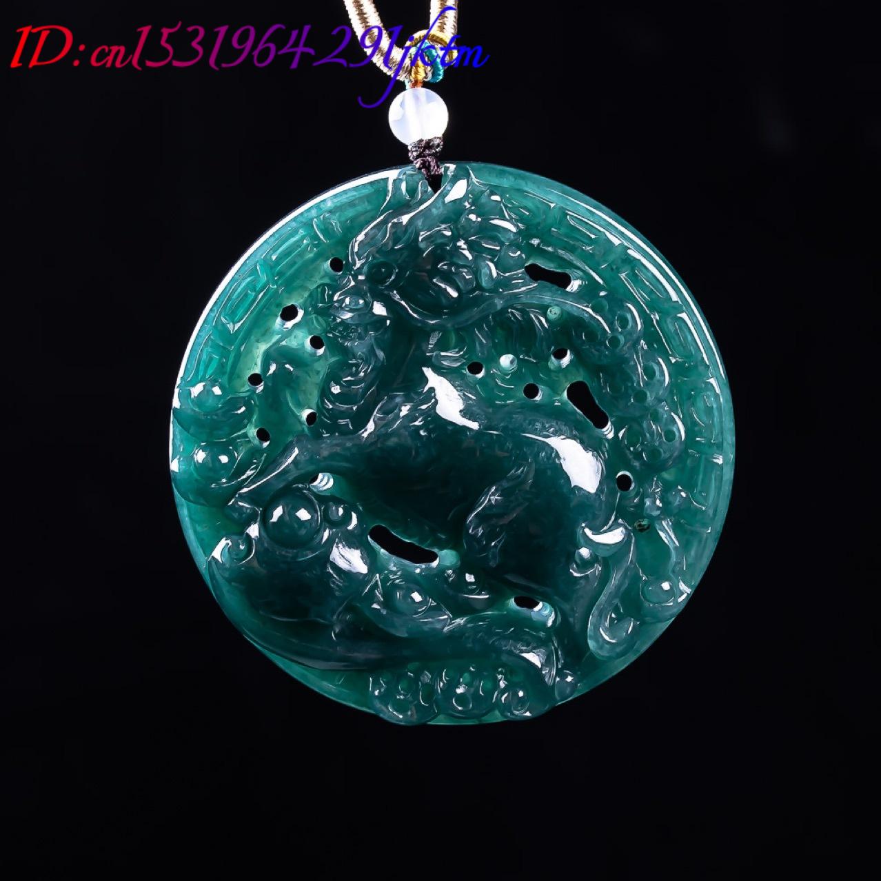 Ciondolo Drago in Giada Birman - Women Fashion Necklace recensione e prezzo