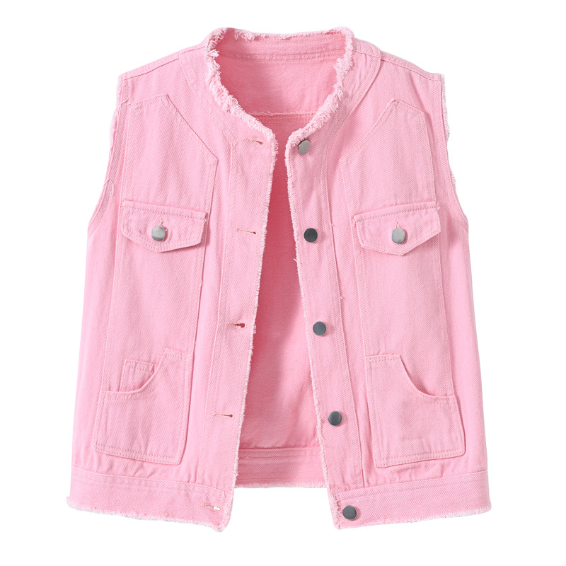 Gilet in denim da donna senza  - Women Fashion Vest recensione e prezzo