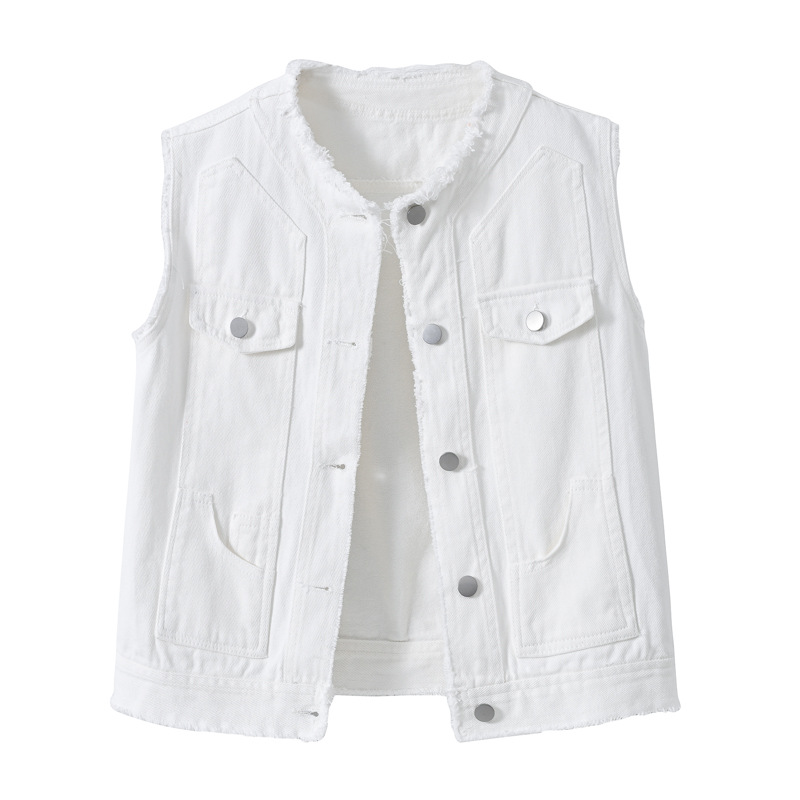 Gilet in denim da donna senza  - Women Fashion Vest recensione e prezzo