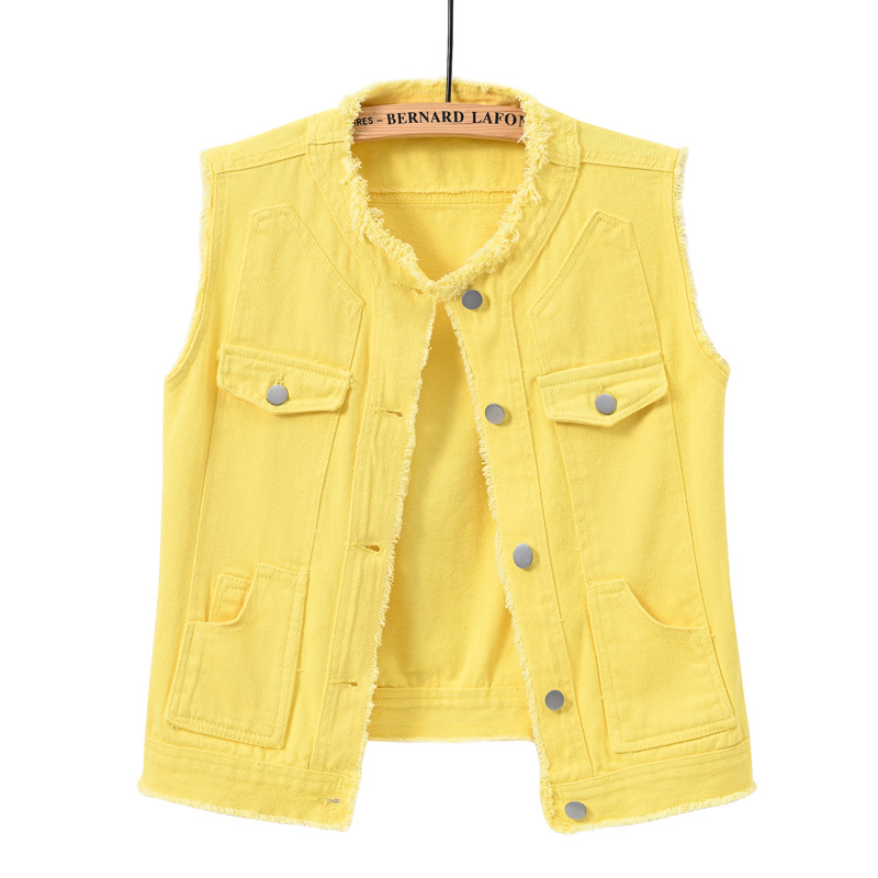 Gilet in denim da donna senza  - Women Fashion Vest recensione e prezzo