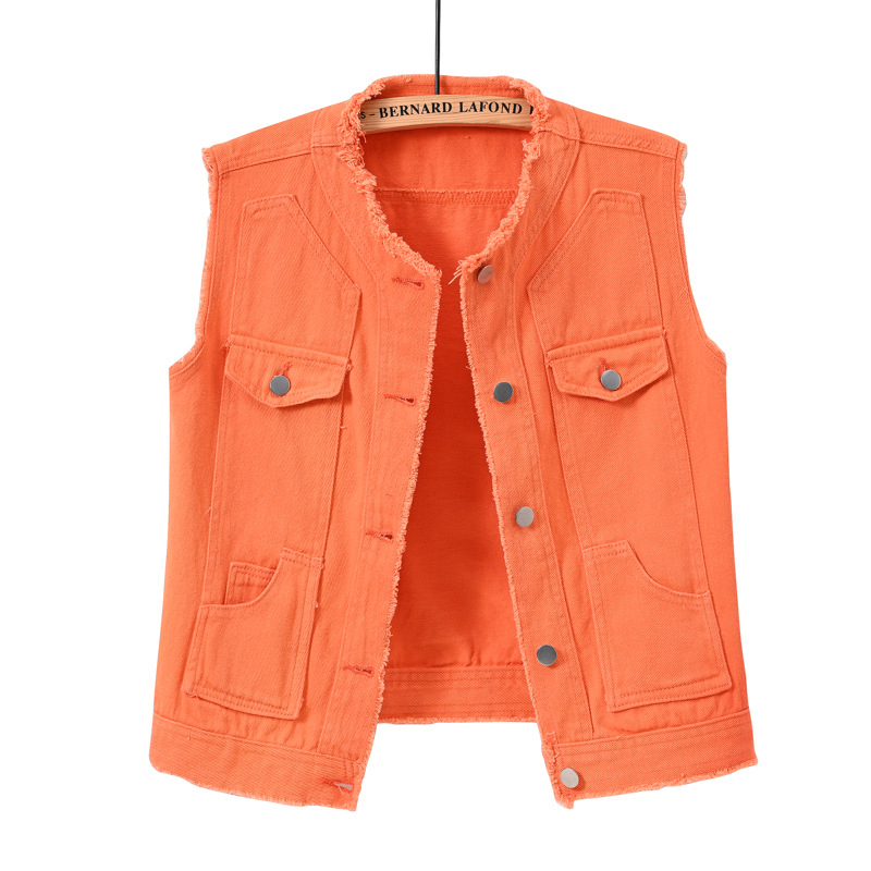 Gilet in denim da donna senza  - Women Fashion Vest recensione e prezzo