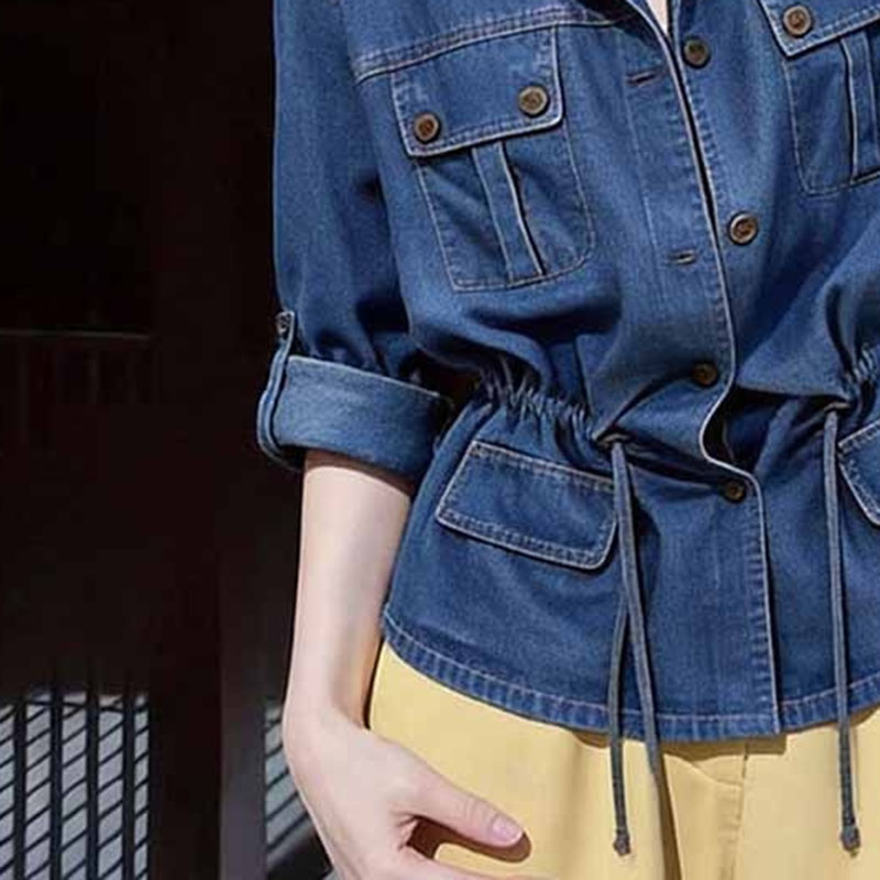 Camicia in denim da donna con  - Women'S Fashion Denim Jacket recensione e prezzo