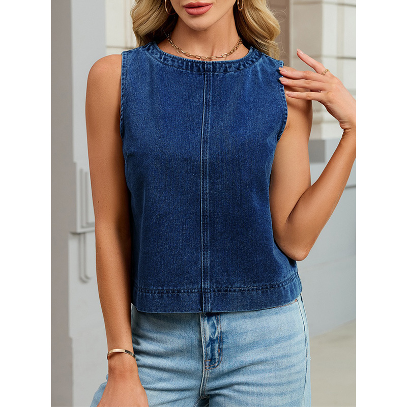 Benuynffy Gilet in denim casua - Women Fashion Vest recensione e prezzo