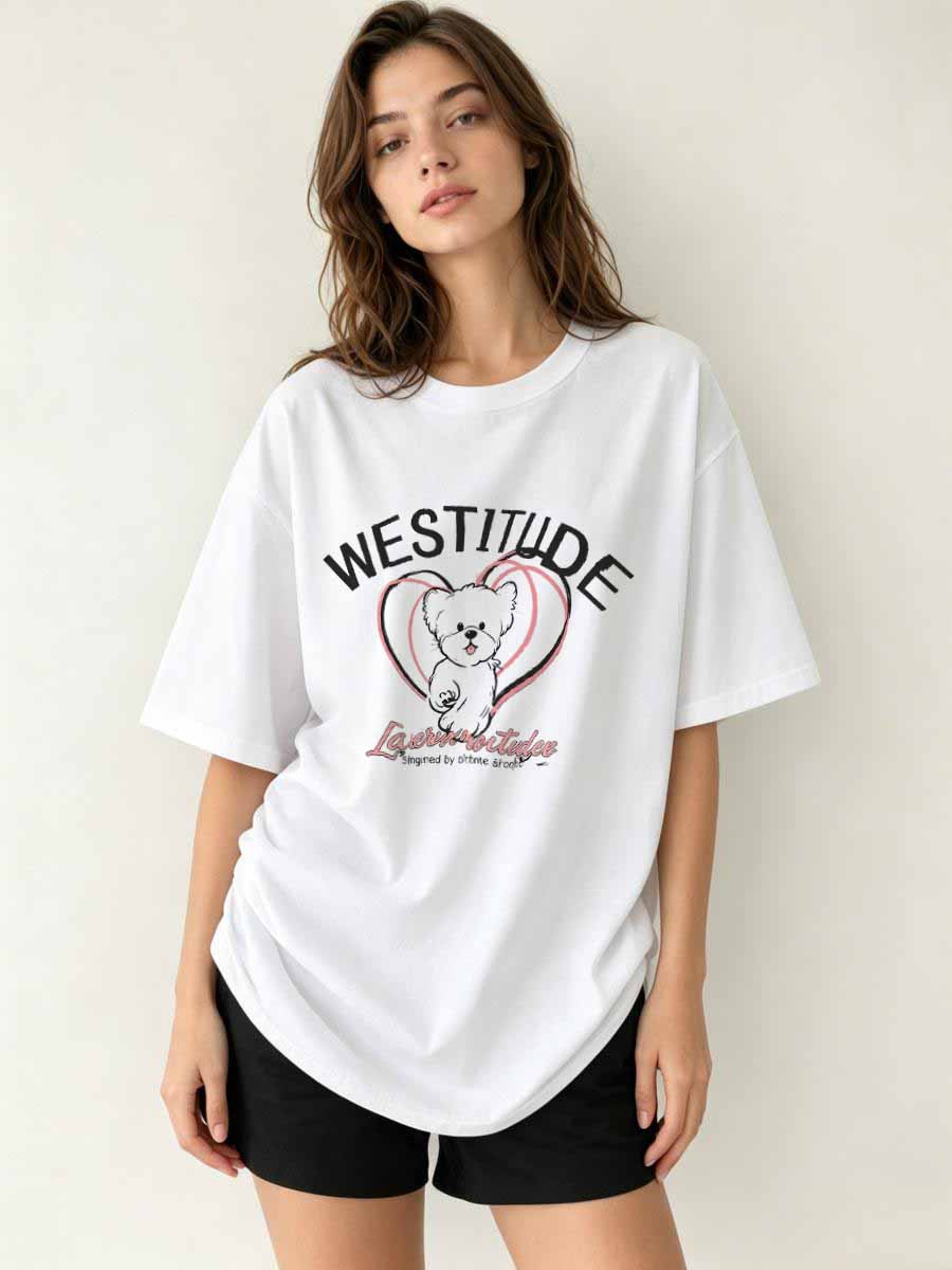T-shirt da ragazza in cotone a - Women'S Fashion Market Size recensione e prezzo