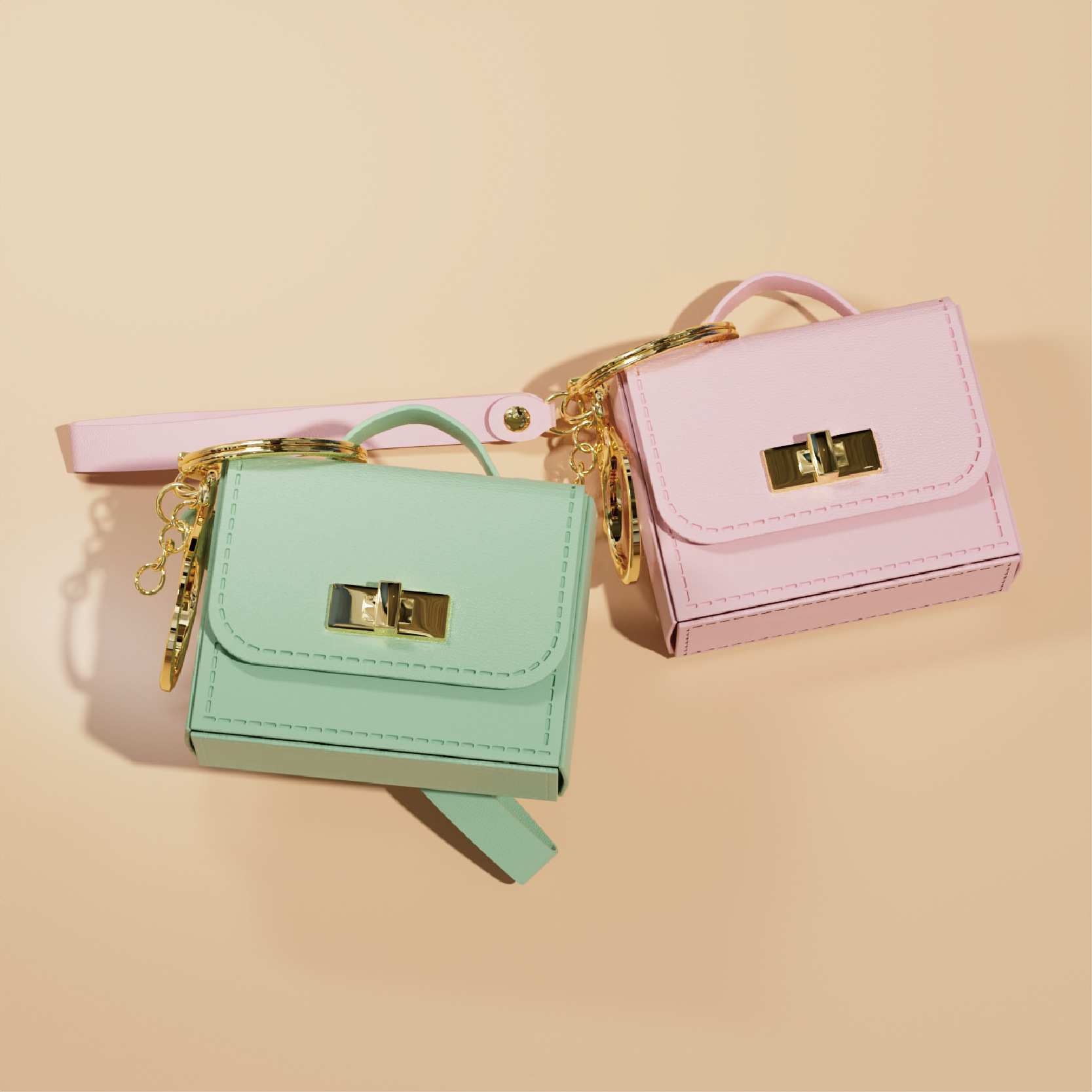 Mini Portachiavi in Pelle con  - Women'S Ysl Fashion recensione e prezzo