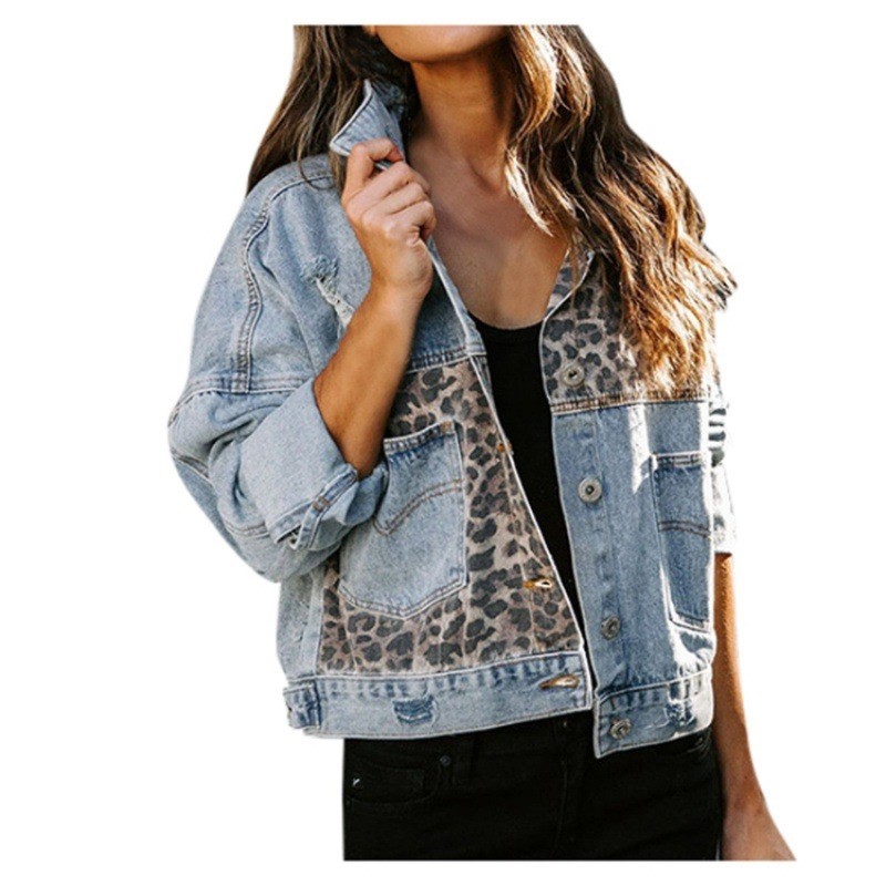 Giacca di jeans con cuciture l - Women'S Fashion Denim Jacket recensione e prezzo