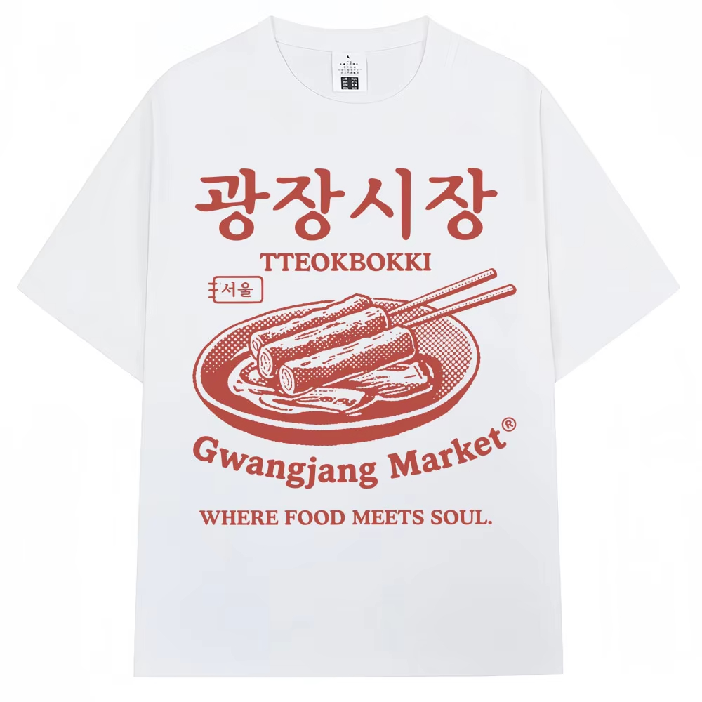 T-shirt Stile Coreano con Stam - Women'S Fashion Market Size recensione e prezzo