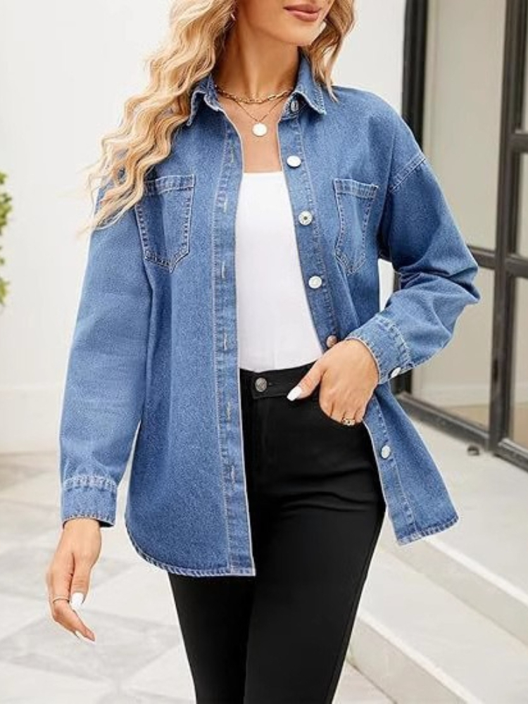 Nuove Camicie di Jeans Lavate  - Women'S Fashion Denim Jacket recensione e prezzo